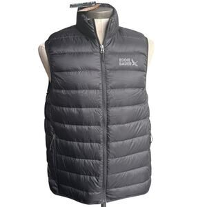 Eddie Bauer CirrusLite Down Vest Men’s Med Black 650 Fill Lightweight Puffer NWT
